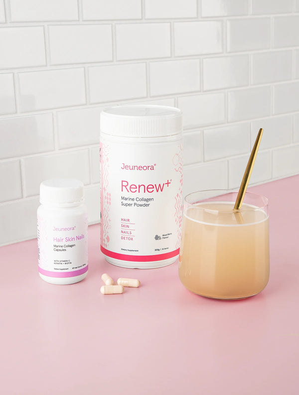 Beauty Booster Combo Marine collagen powder & tablets Hair Skin