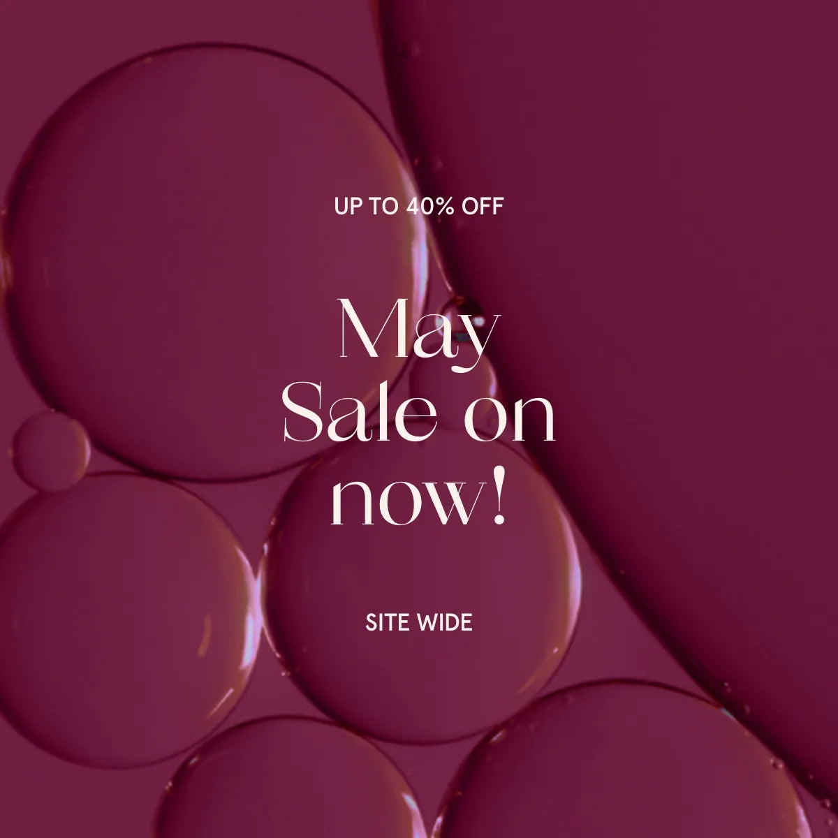 Text: Up to 40% off on now