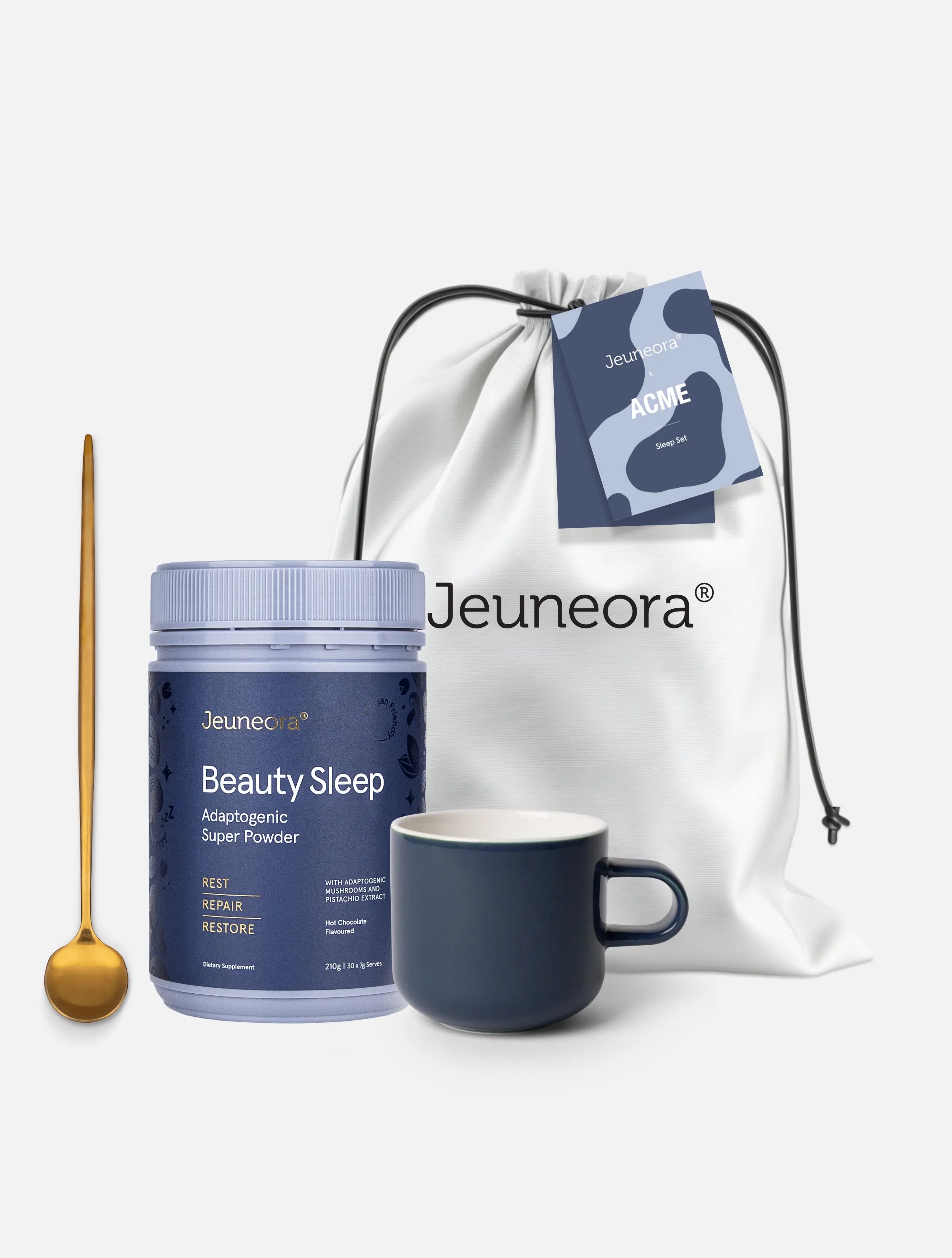 Jeuneora beauty sleep with acme christmas set