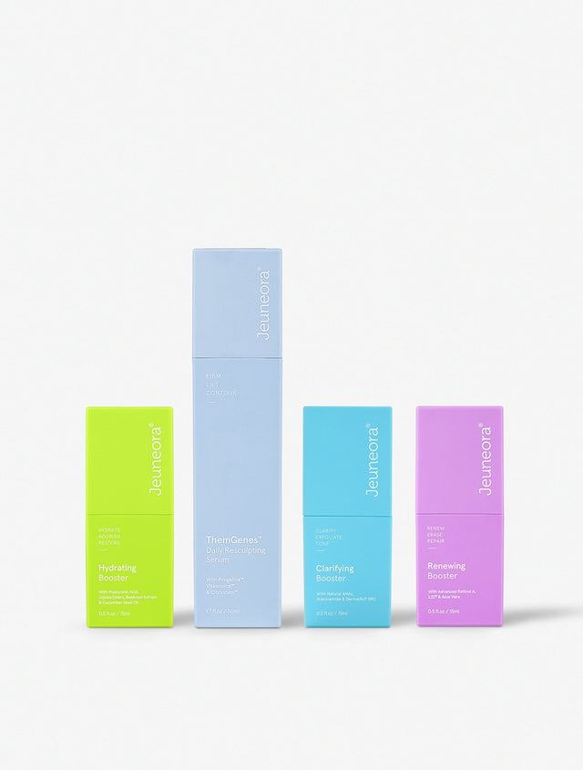 Riley’s Skin Cycling Pack Clarifying, Renewing & Hydrating Boosters & ThemGenes Serum