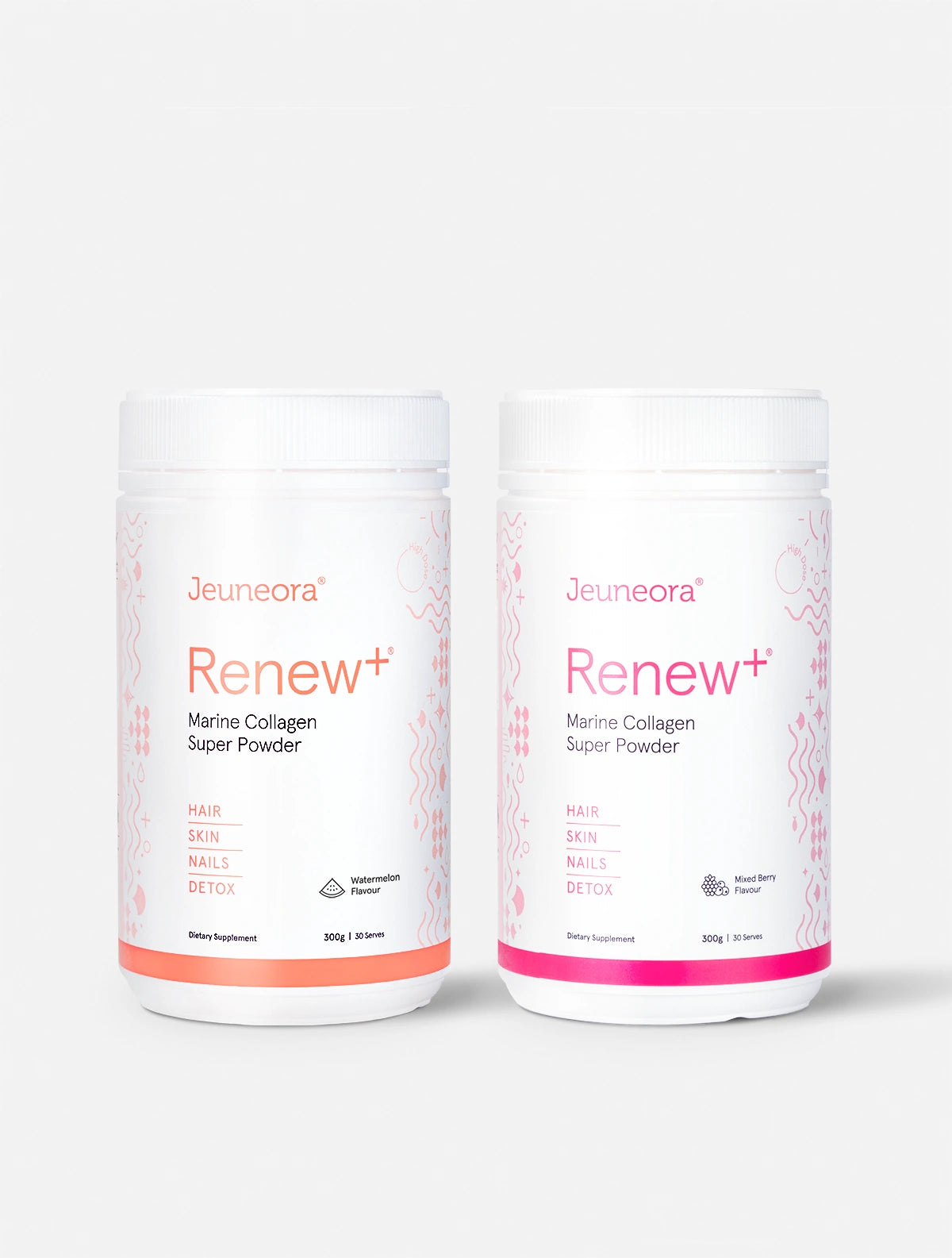 Renew+® Marine Collagen Super Powder Twin Pack - Mixed Berry/Watermelon